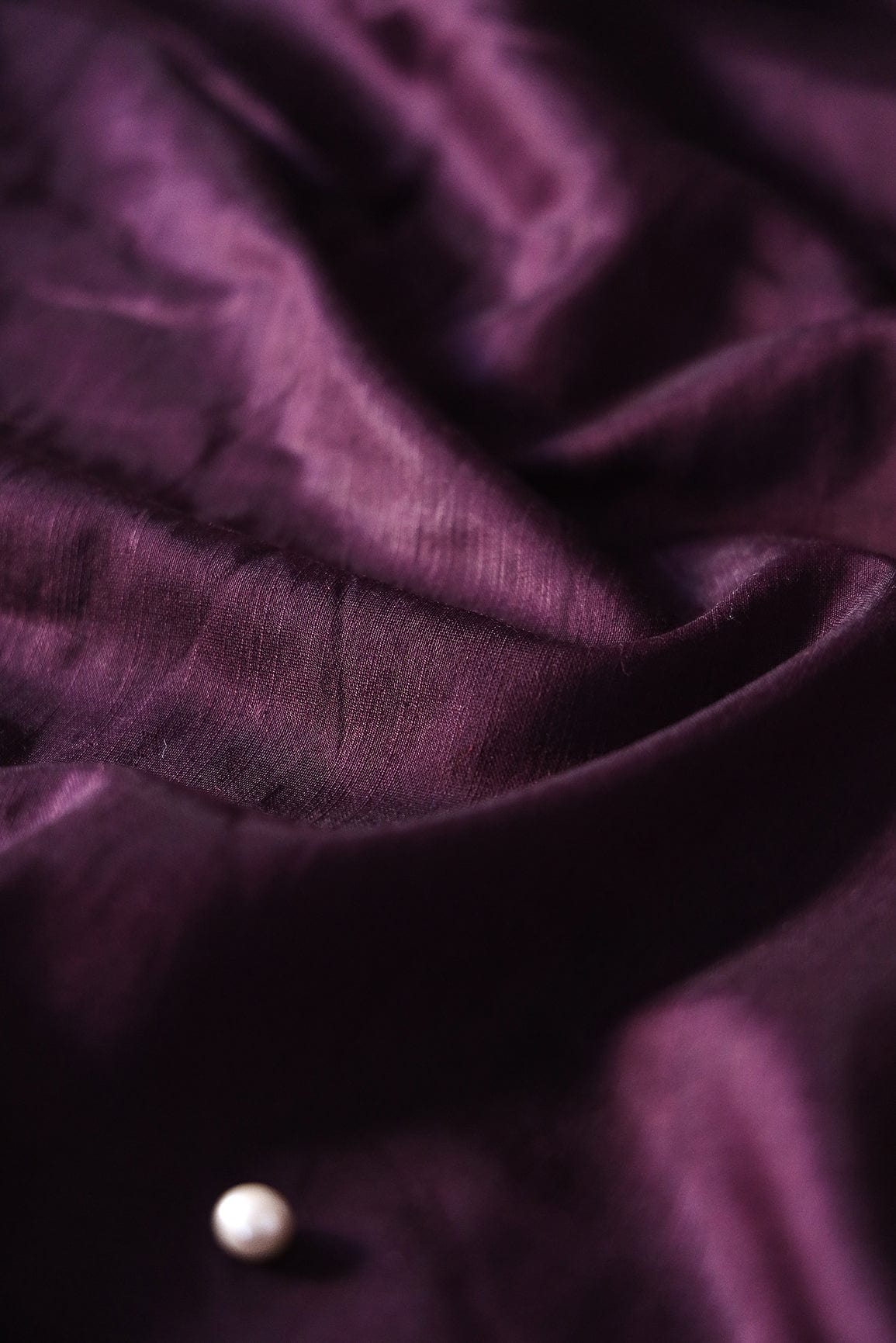doeraa Plain Fabrics Wine Raw Silk Fabric