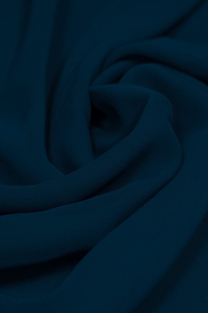 doeraa Plain Fabrics Yale Blue Dyed Georgette Fabric