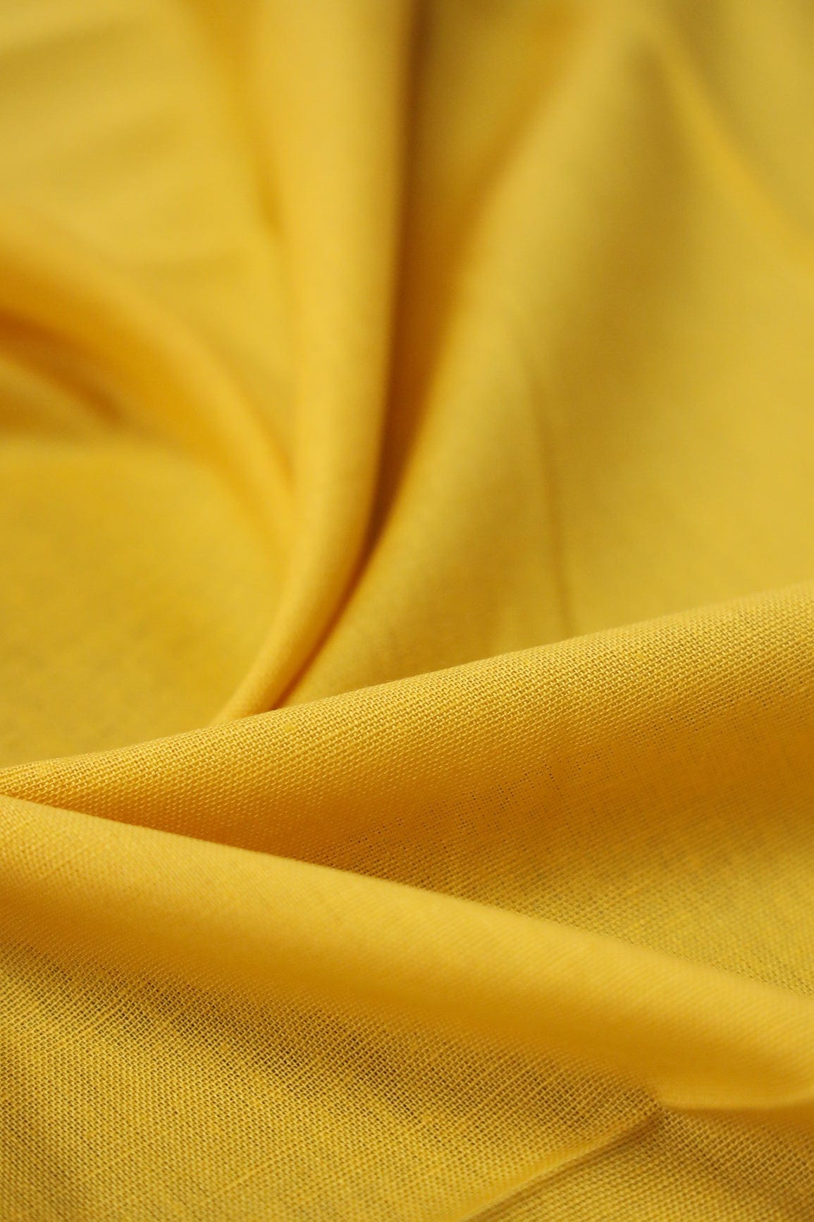 doeraa Plain Fabrics Yellow Dyed Flex Cotton Fabric