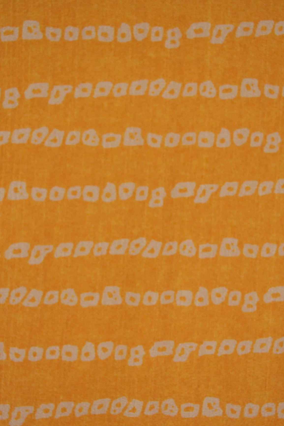 doeraa Prints Aesthetic Yellow Digital Print on Tussar Satin Fabric