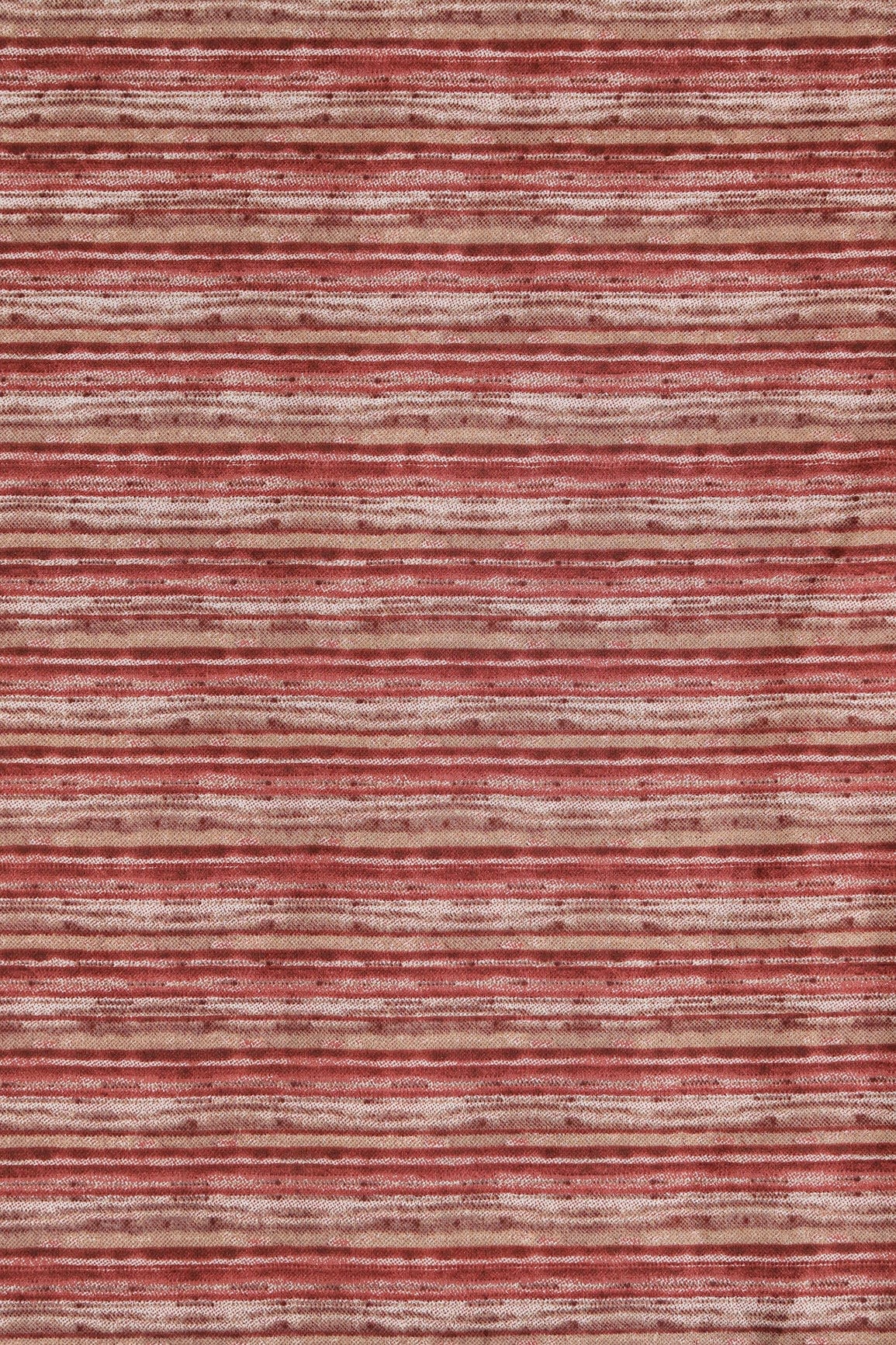 doeraa Prints Brown And Beige Stripes Print On Pure Chanderi Silk Fabric