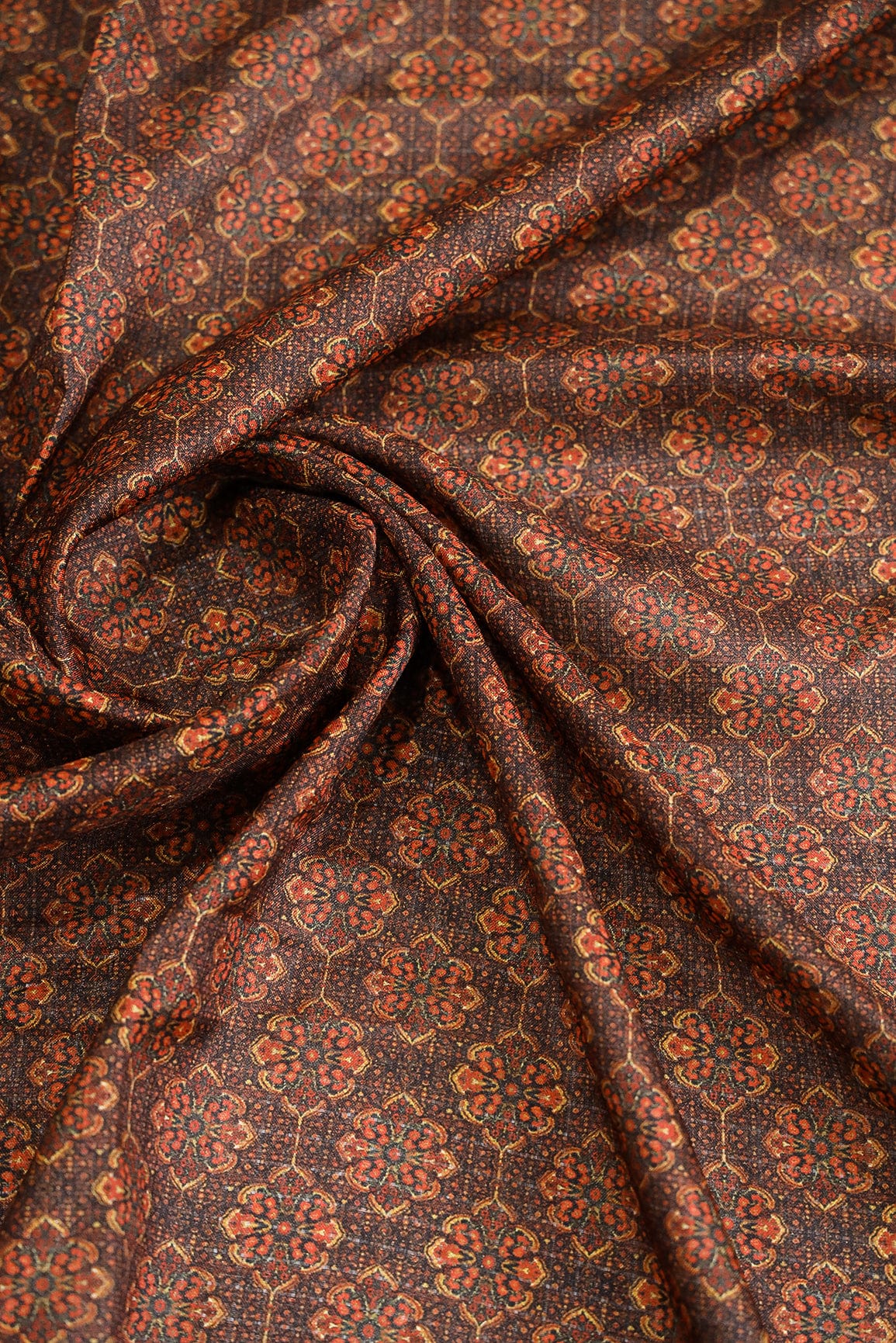 doeraa Prints Multi Colour Elegant Digital Print on Silk Fabric
