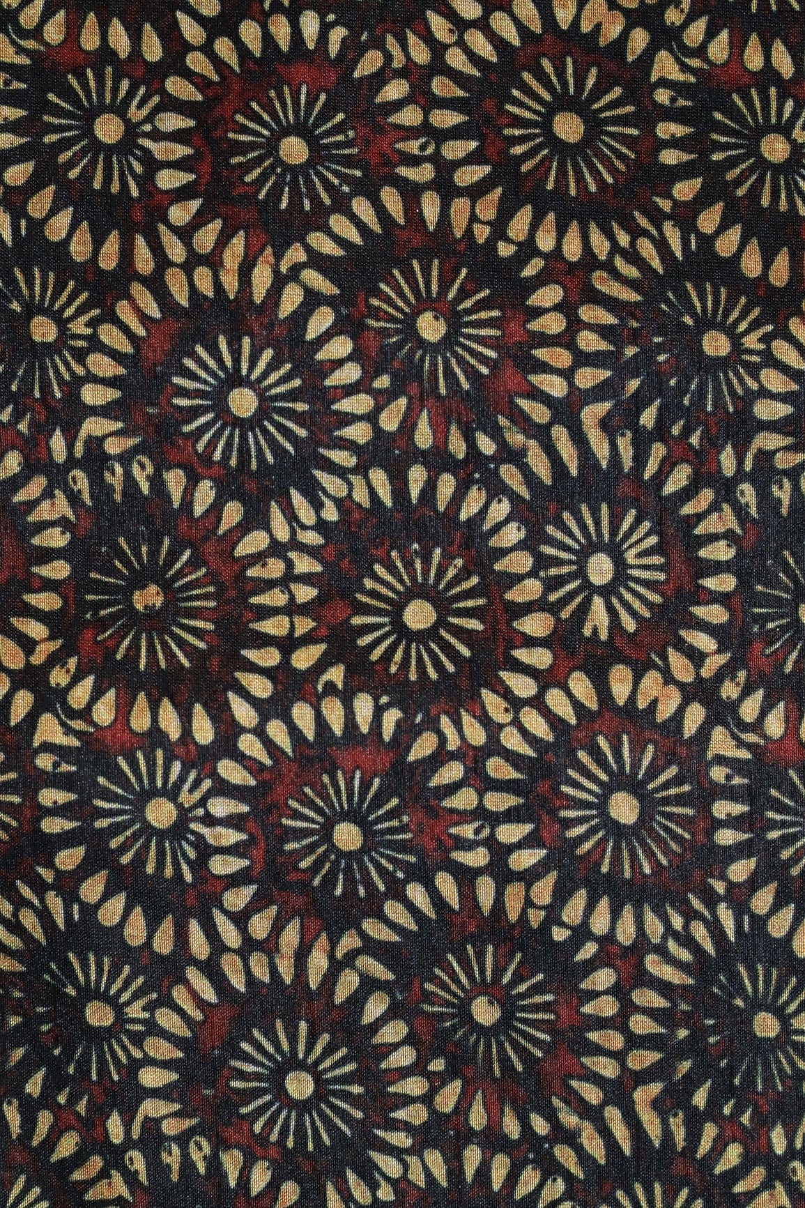 doeraa Prints Yellow And Black Geometric Pattern Digital Print On Mulberry Silk Fabric