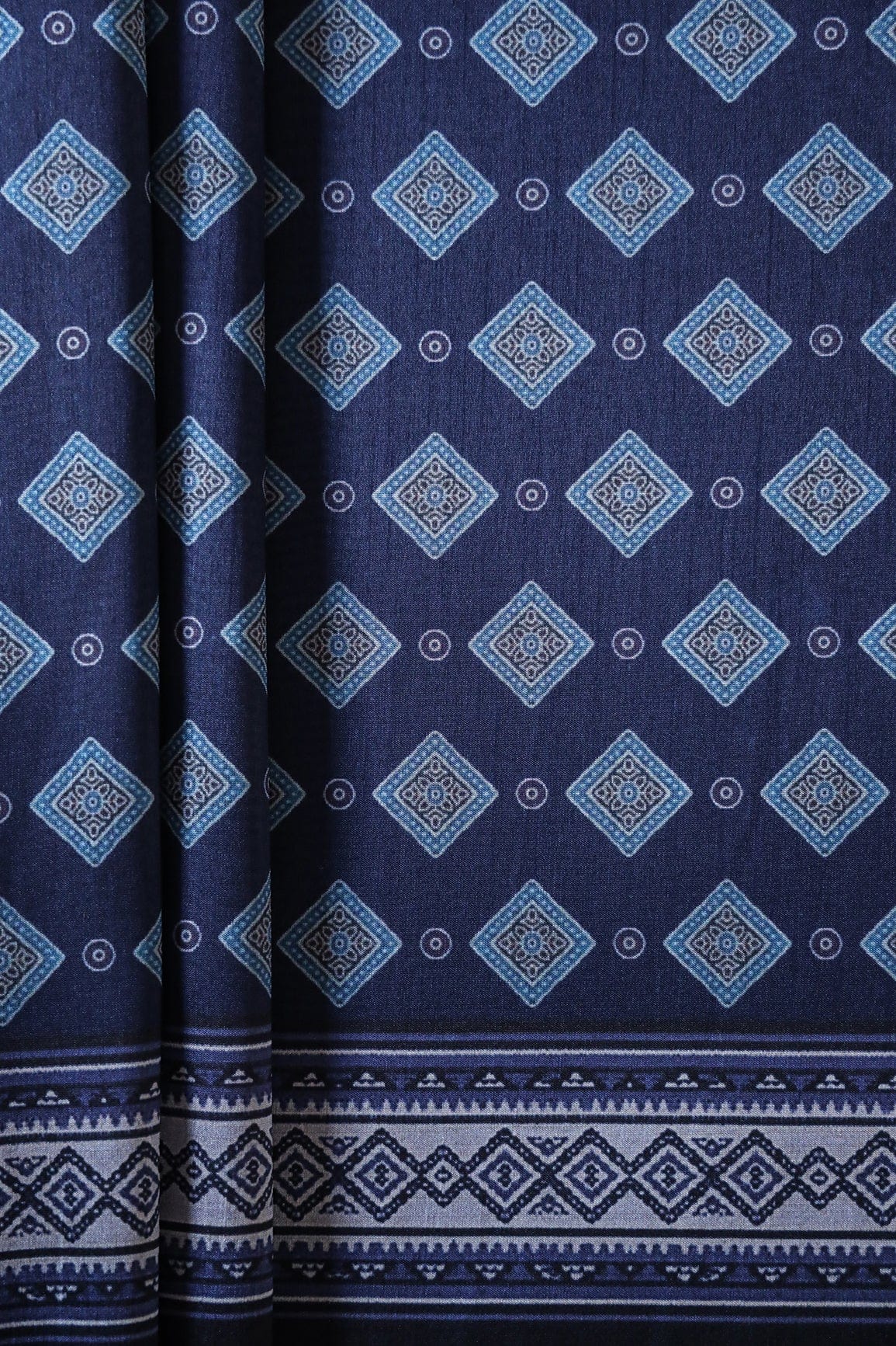 doeraa SUIT SETS Blue And Beige Unstitched Suit (2 Piece)