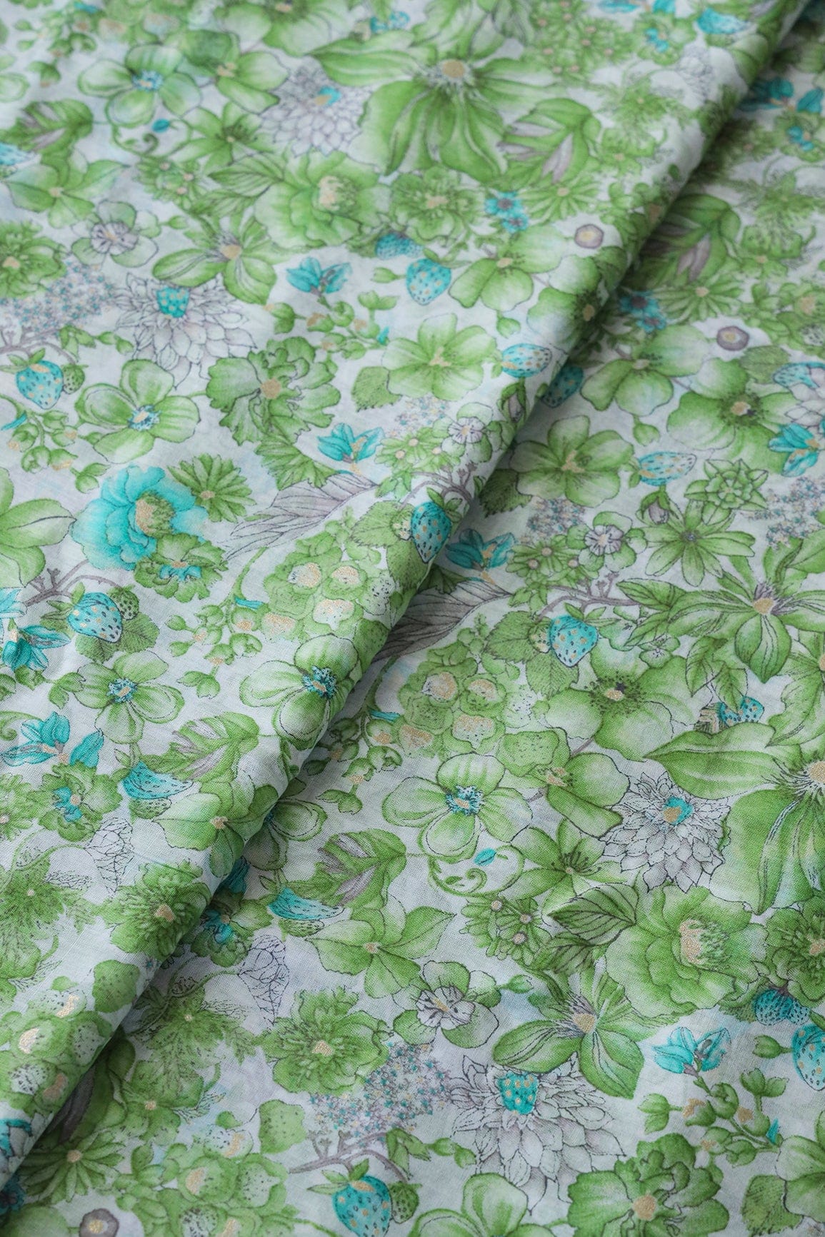 doeraa SUIT SETS Mint Green And White Pure Mul Cotton Unstitched Suit Set (2 Piece)